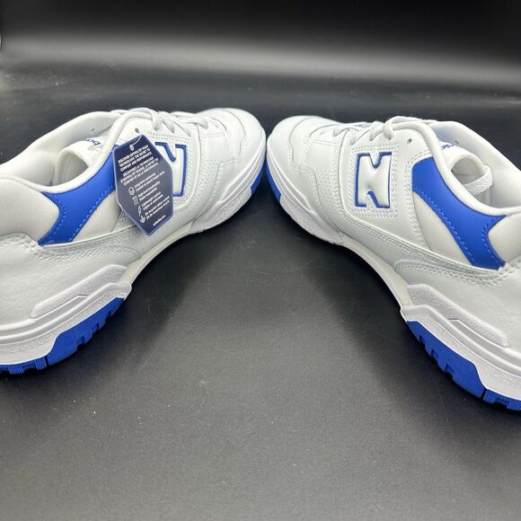 New Balance Mens 550 Shoes White Cobalt Summer Fog BB550WC Men's Size 11 - Picture 7 of 8